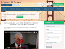 Tablet Screenshot of bennettmcohen.com